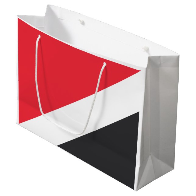Principality of Sealand Flag Large Gift Bag (Front Angled)