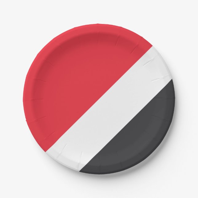 Principality of Sealand Flag Paper Plate (Front)