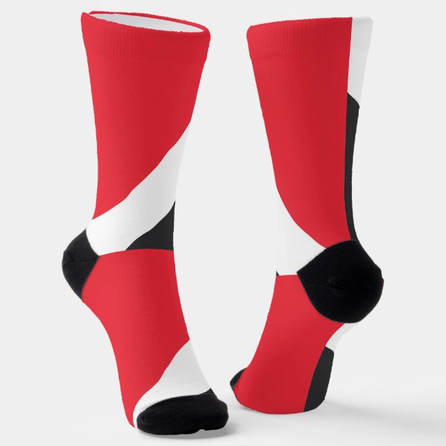 Principality of Sealand Flag Socks (Angled)