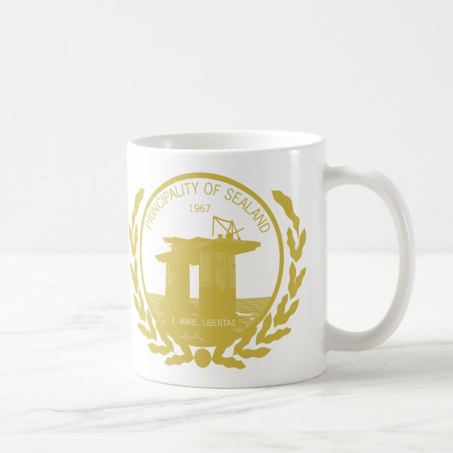 principality of sealand seal crest coffee mug (Right)