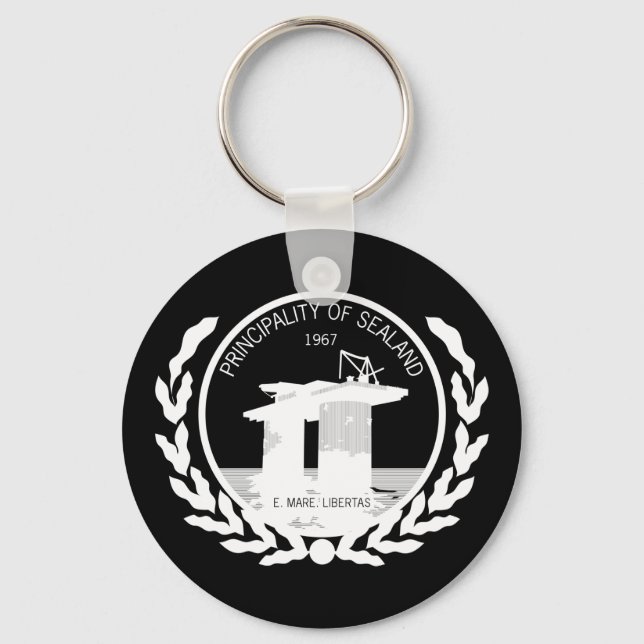 principality of sealand seal crest key ring (Front)