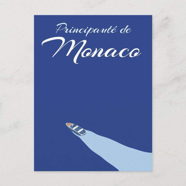 Principauté de Monaco travel poster Postcard (Front)
