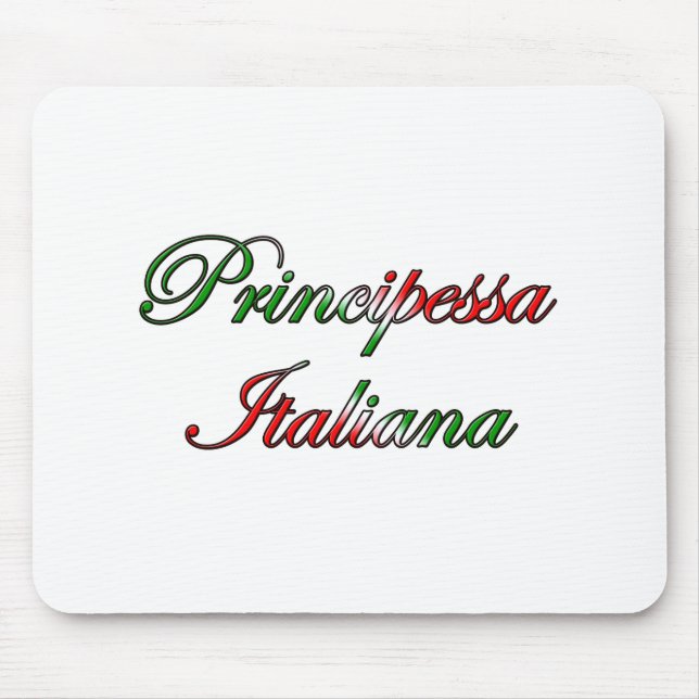 Principessa Italiana (Italian Princess) Mouse Mat (Front)