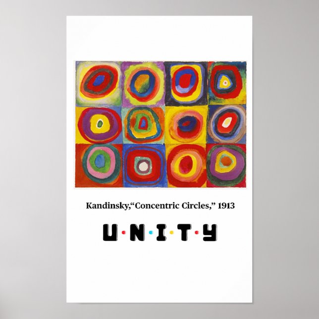 Principles of Art - Unity, Kandinsky Poster (Front)