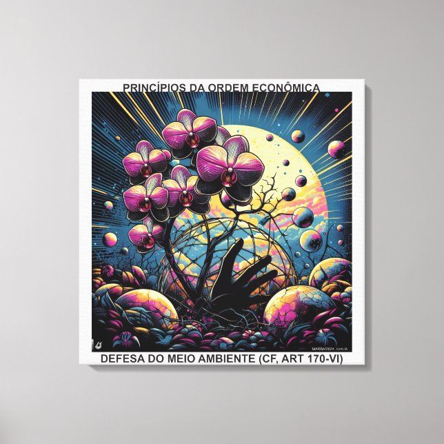 PRINCIPLES OF ECONOMIC ORDER - TENDED CANVES CANVAS PRINT (Front)