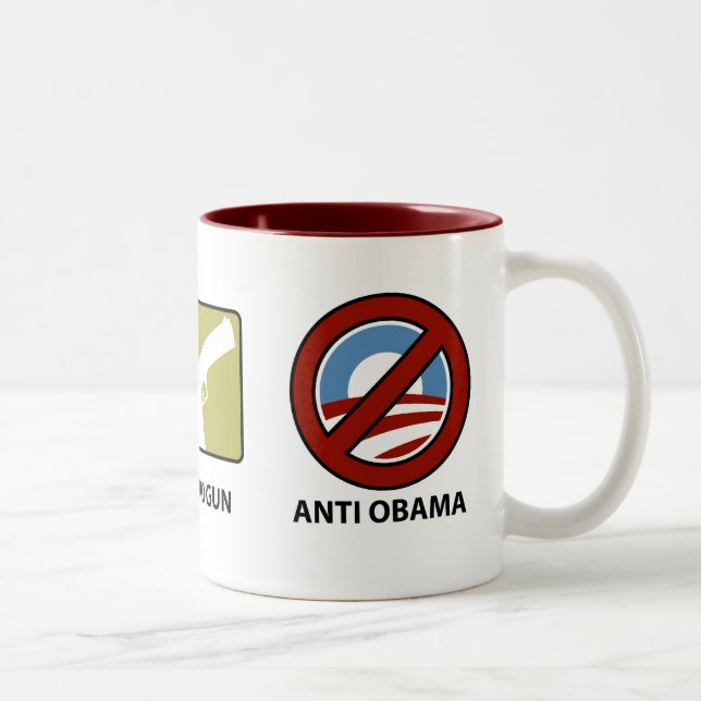 Princples Against Obama Two-Tone Coffee Mug (Right)