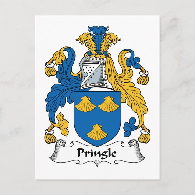 Pringle Family Crest Postcard (Front)