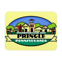 Pringle Pennsylvania small town souvenir magnet