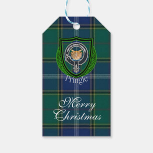 Pringle Scottish Clan Tartan & Crest Gift Tags
