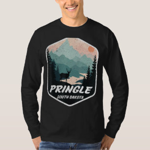 Pringle South Dakota Sd Mountains Hike Hiking Souv T-Shirt