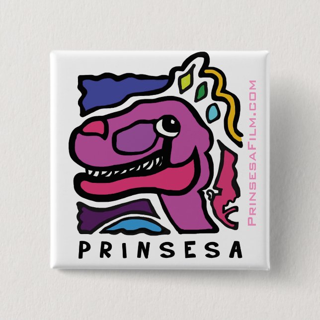 Prinsesa Logo - Square Button (Front)