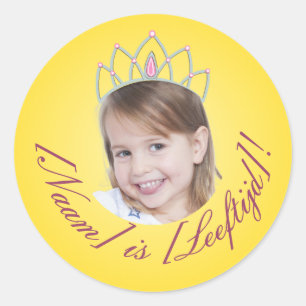 Prinsessen Foto Sticker – Geel Gradiënt