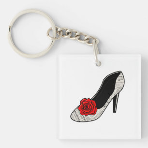 Print and Petal High Heel Key Ring