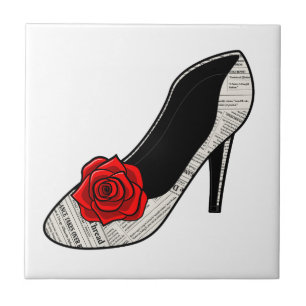 Print and Petal High Heel Tile