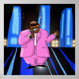 Print "C-Lo Pink" - by Kev Moore