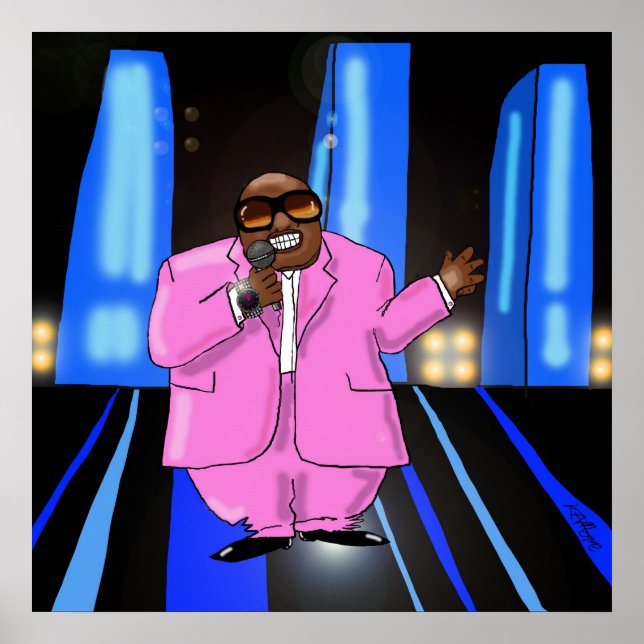 Print "C-Lo Pink" - by Kev Moore (Front)