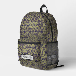 Print Cut Sew Backpack - Art Nouveau Half Circle
