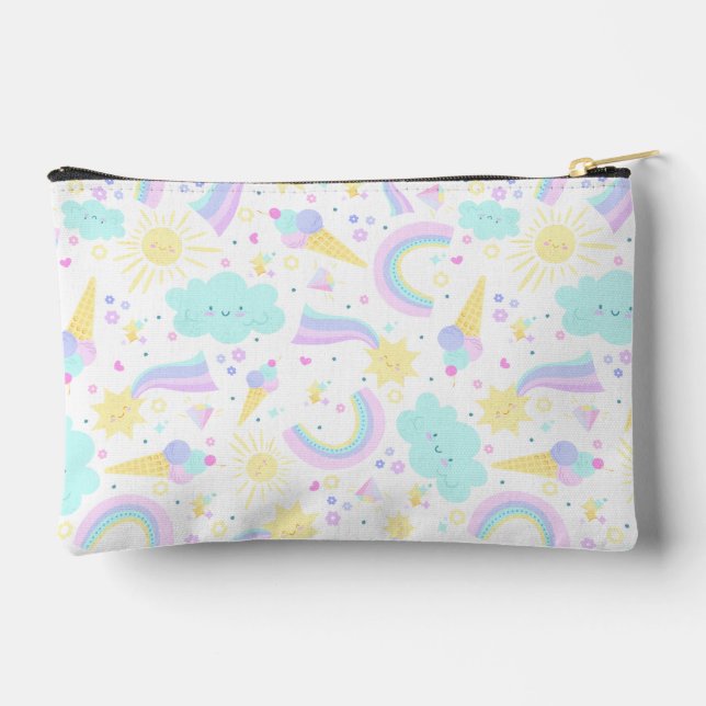 Print Cut Sew Bag. Accessory Pouch (Back)