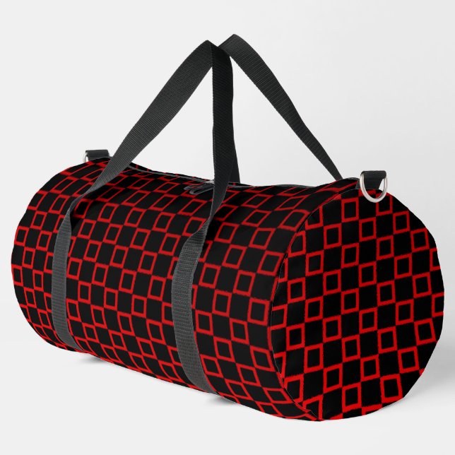 Print Cut Sew Bag black and red  modern design (Left Corner)