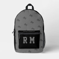 Print Cut Sew Bag black Modern travel school kids