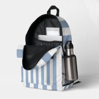 Print Cut Sew Bag Blue & White Stripe