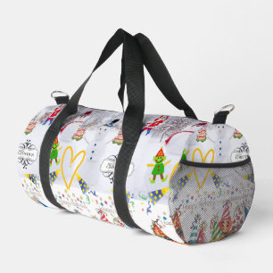 Print Cut Sew Bag Duffel Merry Christmas Birthday