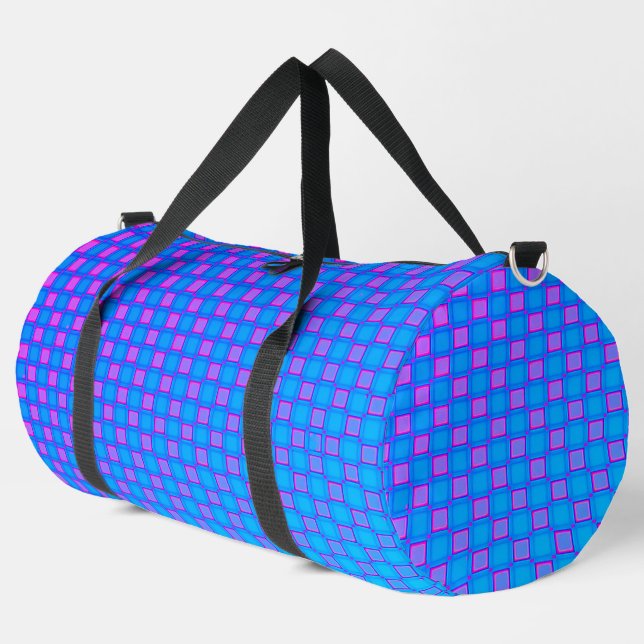 Print Cut Sew Bag Light blue purple design (Left Corner)