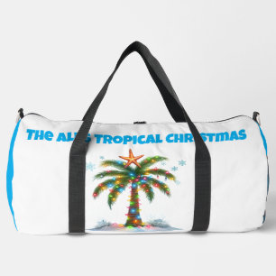 Print Cut Sew Bag-Personalised Tropical Xmas Bag