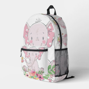 Print Cut Sew Bag Pink Elephant Floral