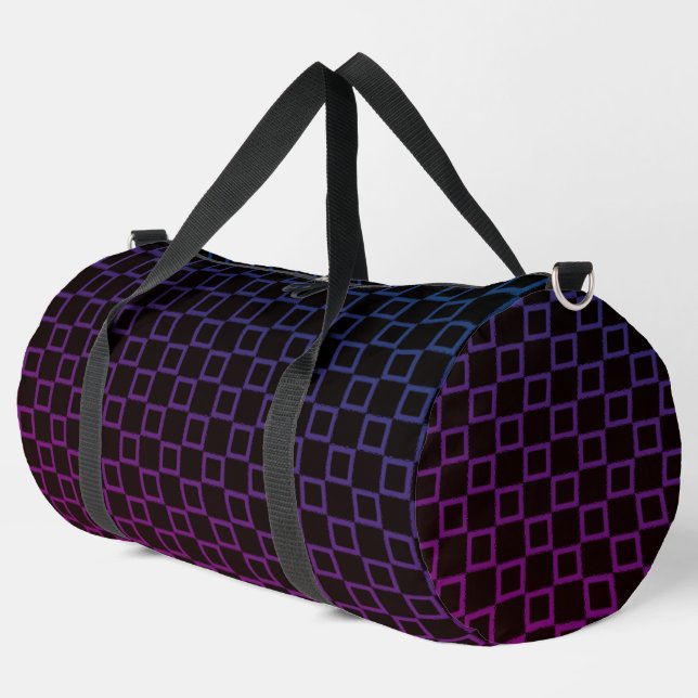 Print Cut Sew Bag purple blue black brown design (Left Corner)