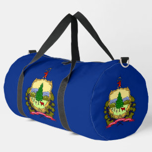 Print Cut Sew Bag, Vermont State flag Duffle Bag
