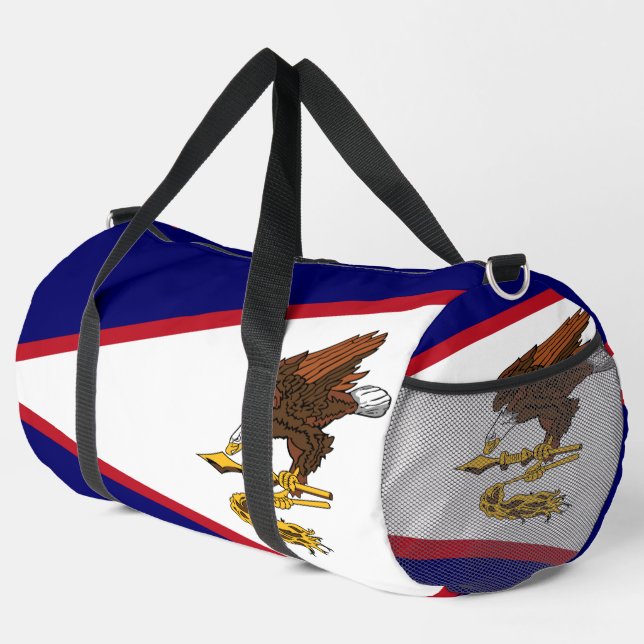 Print Cut Sew Bag with flag of American Samoa, USA (Right Corner)