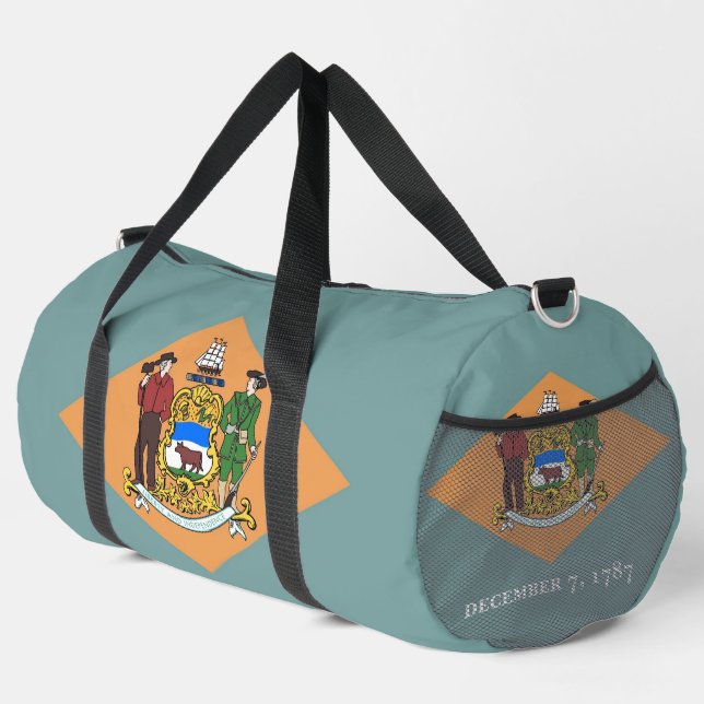 Print Cut Sew Bag with flag of Delaware, USA (Right Corner)
