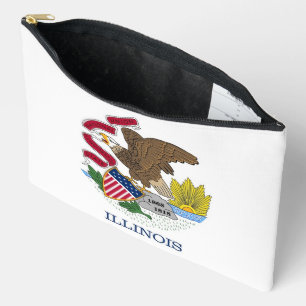 Print Cut Sew Bag with flag of Illinois, USA