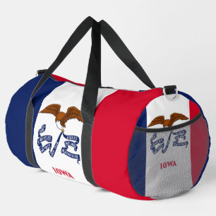 Print Cut Sew Bag with flag of Iowa, USA