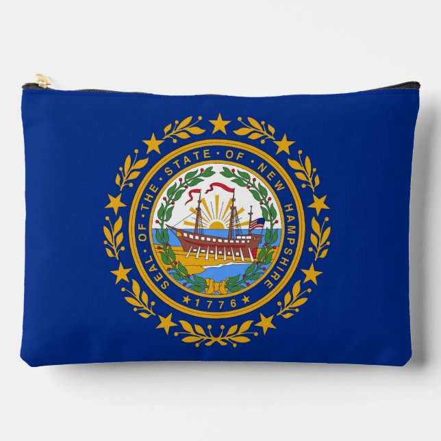 Print Cut Sew Bag with flag of New Hampshire, USA (Front)