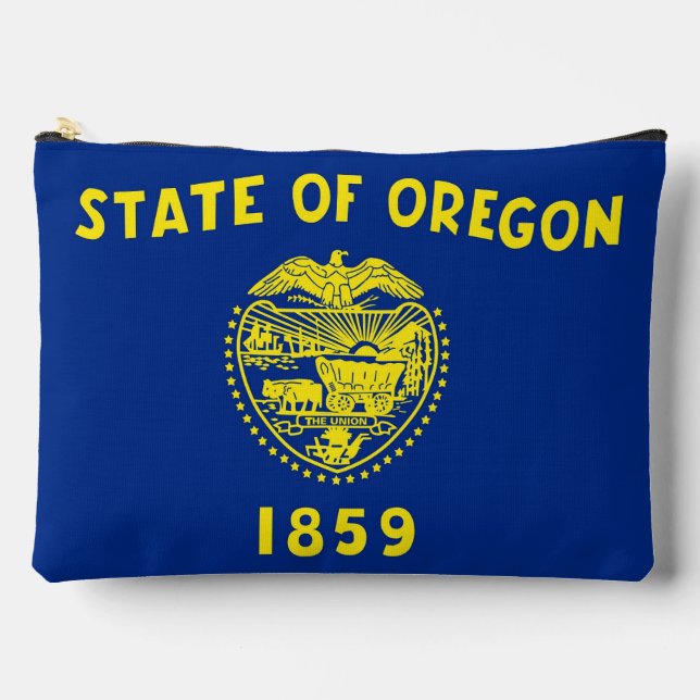 Print Cut Sew Bag with flag of Oregon, USA (Front)