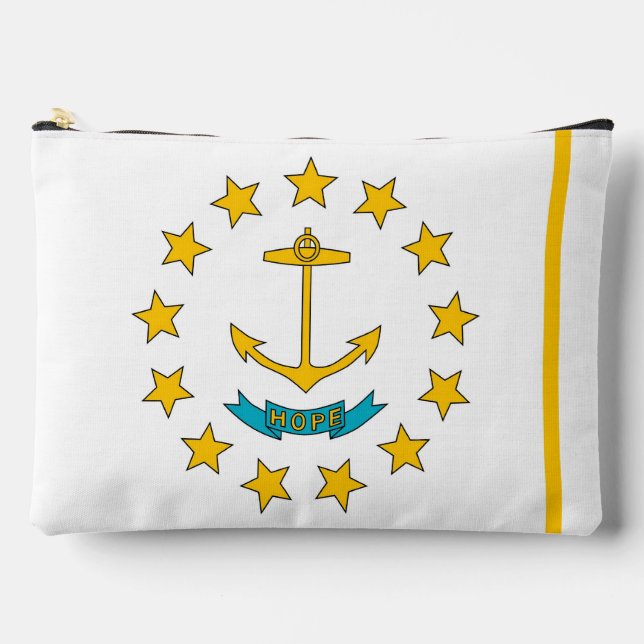Print Cut Sew Bag with flag of Rhode Island, USA (Front)