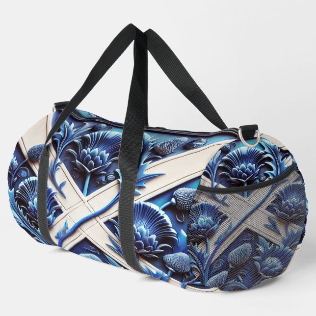 Print Cut Sew Bag with Scottish Thistles (Right Corner)