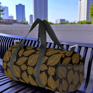 Print CutYellow Leaf Skeleton PatternSew Bag