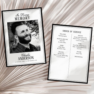 Print/Digital In Loving Memory Memorial Program Card