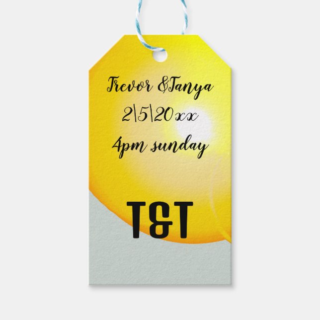 print drop art vector Gift Tag (Front)