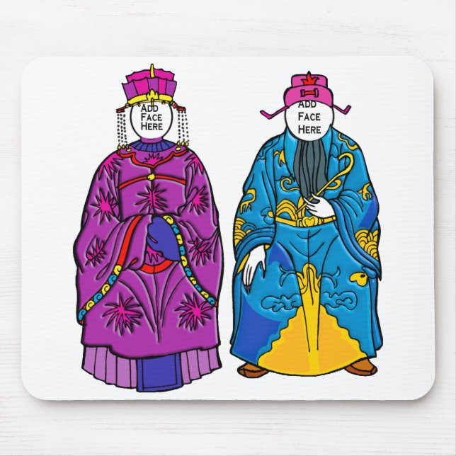 Print: Emperor & Empress Mouse Mat (Front)