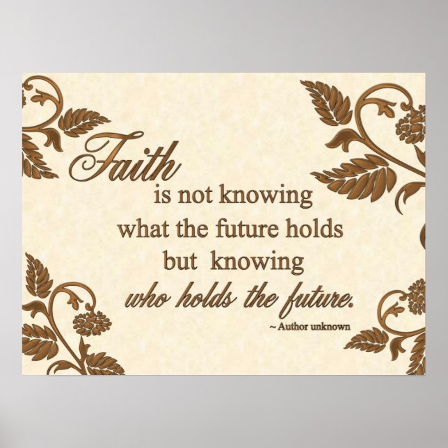 Print - Faith: Who Holds the Future (Front)