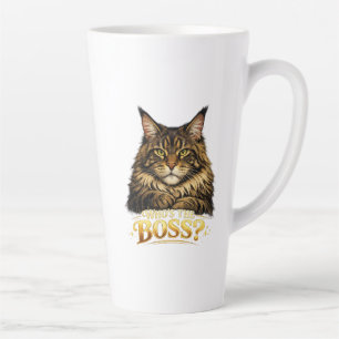 Print for a mug with a Maine Coon cat