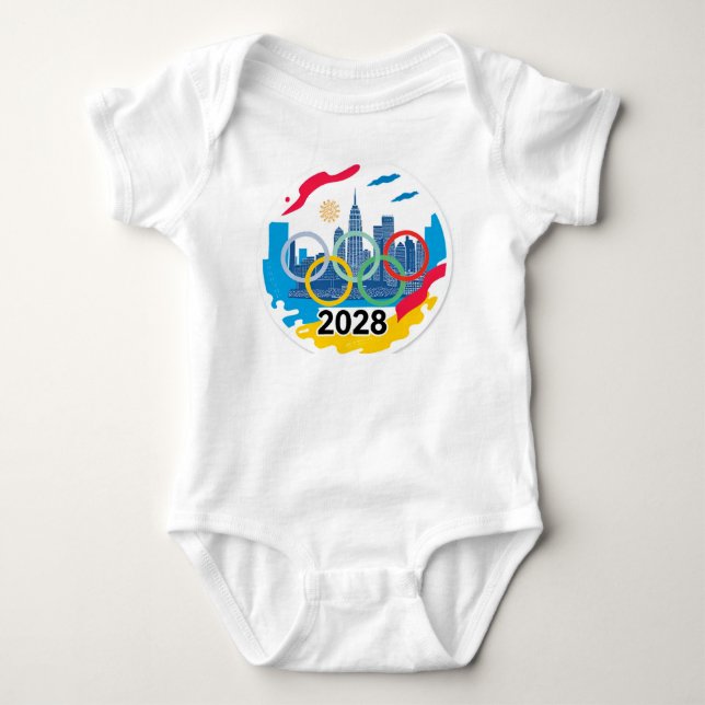Print for clothes baby bodysuit (Front)