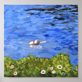 Print: Harbour Buoy, Bailey Island Poster