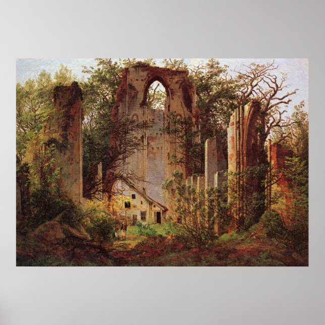 Print: Monastery Ruins at Eldena Poster (Front)