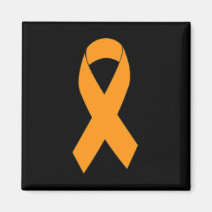 Print Multiple Sclerosis Ms Orange Ribbon  Magnet