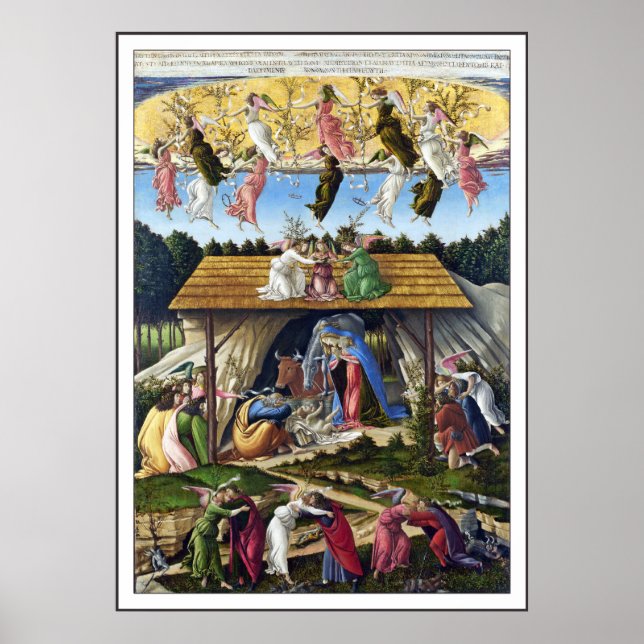 Print: Mystic Nativity by Sandro Botticelli Poster (Front)
